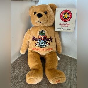 Hard Rock Cafe Cayman Islands Limited Edition Isaac Beara Collectible Teddy Bear